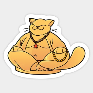 Buddha Cat Sticker